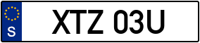 Trailer License Plate